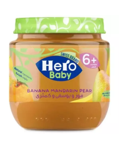 Banana Mandarin Pear Food 12 X  Glass Jar 