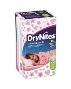 Drynites Pyjama Pants Girls Age (4-7 Years) 17-30 kg 16 X  Piece 