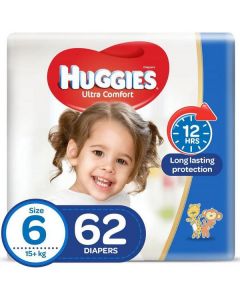 Ultra Comfort Diapers Size 6 (15+ Kg) 62 X  Piece 