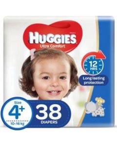 Ultra Comfort Diapers Size 4+ (10 - 16 Kg) 38 X  Piece 