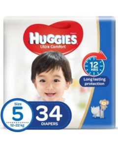 Ultra Comfort Diapers Size 5 (12 - 22 Kg) 34 X  Piece 