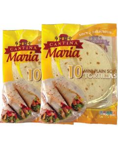 Plain Soft Mini Tortillas 10 Pieces 120 X  Piece 