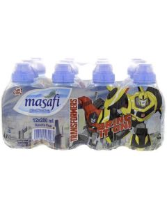 Sports Cap Bottled Drinking Water - Transformers 12 X  Plastic Bottle (200 ml)