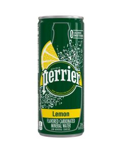 Sparkling Natural Mineral Water with Lemon Flavor 30 X  Metal Can (250 ml)