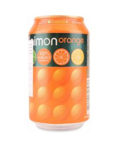 Laimon Orange 100% Natural Sparkling Drink 12 X  Piece (330 ml)