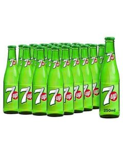 7 Up - Glass Bottle 24 X  Glass Bottle (250 ml)