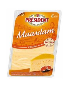 Maasdam Cheese Slices 10 X  Pouch 