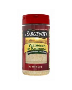 Grated Parmesan and Romano Cheeses 12 X  Plastic Jar 