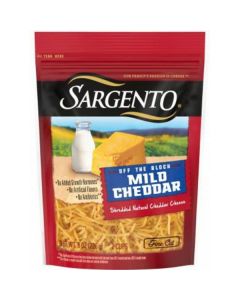 Shredded Mild Natural Cheddar Cheese 12 X  Pouch 