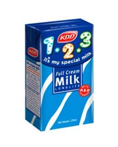 Full Fat Long Life Milk 30 X  Tetrapack (125 ml)