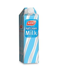 Half Fat Long Life Milk 12 X  Tetrapack (1 liter)