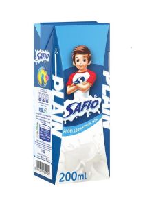 Safio Long Life Plain Milk   (200 ml)