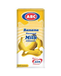 Skimmed Banana Flavored Milk   (185 ml)