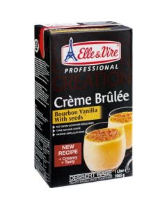 Cream Brulee Bourbon Vanilla with Seeds 6 X  Tetrapack (1 liter)