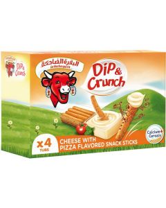 Full Fat Spreadable Processed Cheese Pizza Flavor (Dip & Crunch) 12 X  Tetrapack 