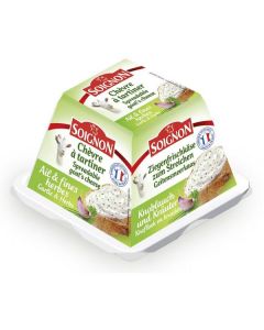 Spreadable Goat Cheese Pyramid with Garlic & Herbs   