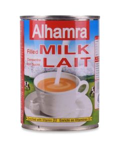 Al Hamra Popular Evaporated Milk 24 X  Metal Can 