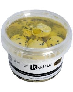 Labneh with Black Seeds & Olive Oil   