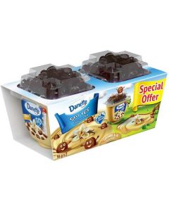 Vanilla with Chocolate Biscuits Dessert 48 X  Plastic Cup 