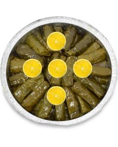 Cooked Stuffed Vine Leaves with Olive Oil   