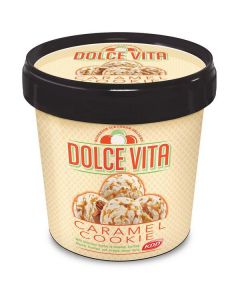 Caramel Cookie Dolce Vita Premium Ice Cream   (500 ml)