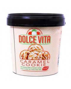 Caramel Cookie Dolce Vita Premium Ice Cream   (1 liter)