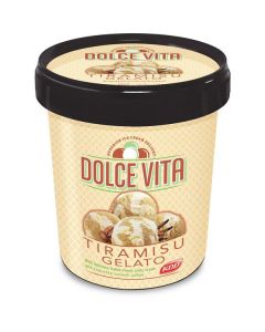 Tiramisu Gelato Dolce Vita Premium Ice Cream   (500 ml)