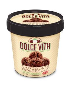 Chocolate Fudge Cookie Dolce Vita Premium Ice Cream   (1 liter)