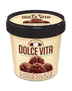 Chocolate Fudge Cookie Dolce Vita Premium Ice Cream   (125 ml)