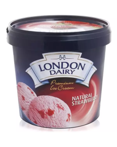 Natural Strawberry Ice Cream   (1 liter)