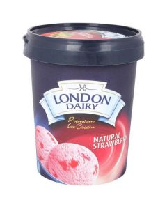 Natural Strawberry Ice Cream   (500 ml)