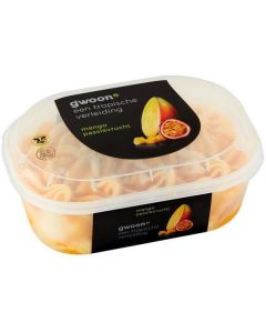 Mango Passionfruit Ice Cream 6 X  Plastic Cup (900 ml)