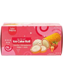 Ice Cream Roll Vanilla + Strawberry 18 X  Piece 