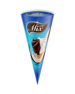 Vanilla Chocolate Mix Cone Ice Cream   (120 ml)