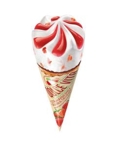 Strawberry Cheesecake Dolce Vita Premium Ice Cream Cone   (140 ml)