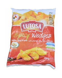 Frozen Natural Cut Prefried Spicy Wedges   