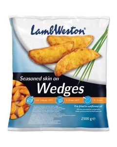 Frozen Potato Wedges Seasoned Skin on 4 X  Bag 