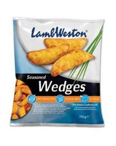 Frozen Potato Wedges Seasoned Skin on 12 X  Bag 