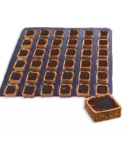Frozen Mini Square Chocolate Tart Shells   
