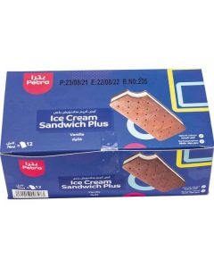 Ice Cream Sandwich Plus - Vanilla 12 X  Piece (70 ml)