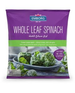 Frozen Whole Leaf Spinach 24 X  Pouch 