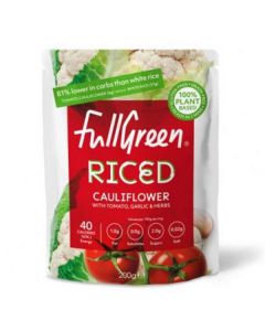 Riced Cauliflower with Tomato , Garlic & Herbs   