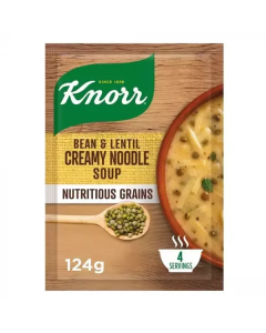Bean & Lentil Creamy Noodle Soup   