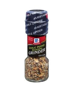 Garlic Pepper Seasoning Grinder 36 X  Plastic Jar 