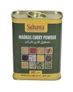 Madras Curry Powder Hot 36 X  Metal Can 