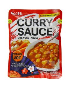 Vegetable Curry Sauce Medium Hot 10 X  Pouch 