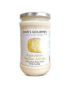 Gluten Free Aged White Cheddar Alfredo Pasta Sauce 6 X  Glass Jar 