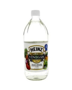 Distilled White Vinegar 12 X  Glass Bottle (973 ml)