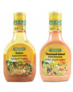 Italian Salad Dressing 4 X  Plastic Bottle 