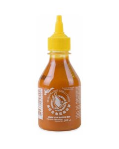 Sriracha Hot Chili Sauce Yellow - USA 24 X  Plastic Bottle (200 ml)